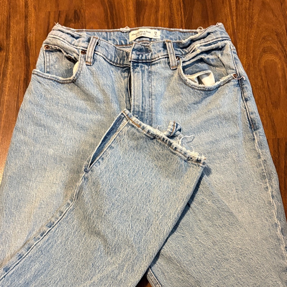 Abercrombie & Fitch Light Blue High Rise Women Jeans